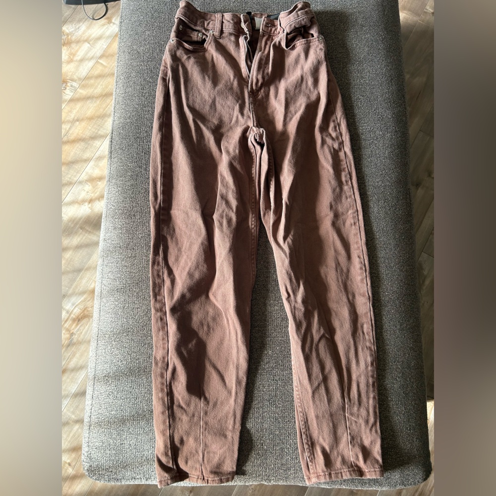 H&M Women's Straight Leg Jeans - Brown